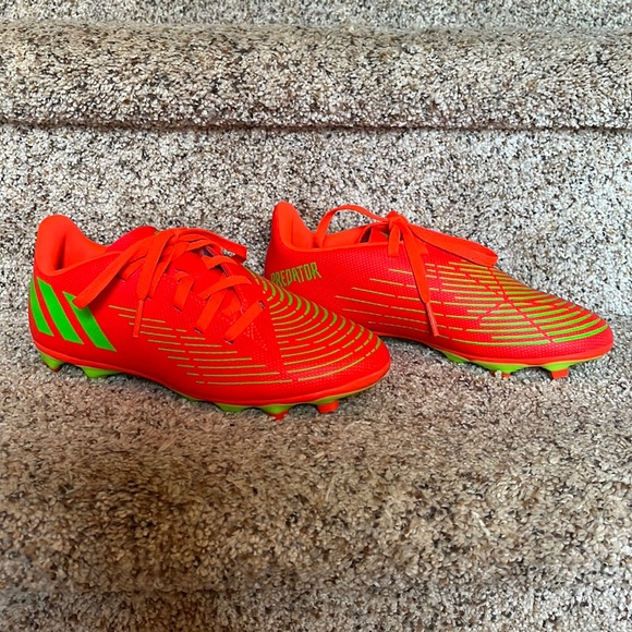 Adidas Predator Edge.4 Soccer boots/shoes - orange and lime green - Picture 1 of 4